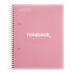8422593499511-Notebook Miquelrius à couverture souple format A5 avec lignes horizontales, 120 feuilles de 5 couleurs, collection Emotio--0