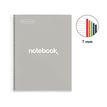 8422593467329-Notebook Emotions, couverture rigide, A4 lignes horizontales 7 mm, 120 feuilles de 5 couleurs, Miquelri--1
