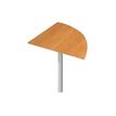 Angle de liaison à 90° pour Bureau Trend - pied anthacite - plateau imitation hêtre