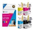 6937173407265-Cartouche compatible Brother LC123 - Pack de 4 - noir, cyan, magenta, jaune - G&G-P_405242935_1-0
