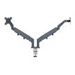 4002432134687-Leitz Ergo - Bras double pour écrans - 17"- 32"- Faible encombrement - Métal - Gris fon-P_405245721_7-2