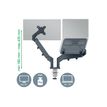 4002432134700-Leitz Ergo- bras double pour écran et PC - 17"- 32"- Faible  encombrement - Métal - Gri-P_405245722_4-0