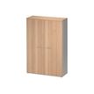 Armoire haute JAZZ+ - L120 x H183 x P48 - 2 portes - 4 étagères - Hêtre
