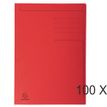 Exacompta Forever - 100 Chemises imprimées format folio - 280 gr - rouge
