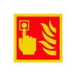8435080963754-Rotulauto - Signe - bouton d'alarme incendie - carré - 224 x 224 mm - PVC--0