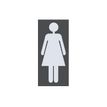 Pickup Home 3D - Pictogramme frame Femme - gris