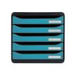 9002493309340-Exacompta Skandi - Module de classement 5 tiroirs - bleu Pacifique-Avant-0
