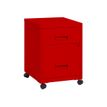 Caisson mobile - 2 tiroirs - rouge