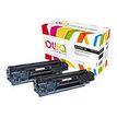 Cartouche laser compatible HP 78A - pack de 2 - noir - Owa K35356OW