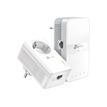 6935364010805-TP-Link TL-WPA7617 KIT - Kit 2x CPL AV1000 Gigabit WiFi AC avec prise gigogne-Avant-0