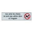 Pickup - Plaque de signalisation - 165 x 44 mm - chiens interdits