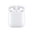 0190198764829-APPLE Airpods 2 - Ecouteurs sans fil bluetooth avec boitier de charge à induction pour iPhone/iPa-Avant-0