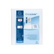 Exacompta Kreacover - Classeur à anneaux personnalisable - Dos 38 mm - A4 Maxi - pour 100 feuilles - blanc - 3 pochettes extérieures