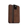 0840104215883-OtterBox Strada Series Folio - porte folio en cuir pour iPhone 12, 12 Pro - marron-Multi-angle-1