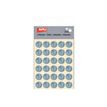 8410782118107-Apli - 3 feuilles gommettes rondes - Hologramme argenté-Avant-0