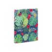 3135256098710-Viquel Tropical - Classeur souple à anneaux - Dos 25 mm - A4 - pour 100 feuilles - bleu ou-Angle gauche-3