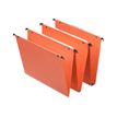 3249440216337-Esselte Dual - 25 Dossiers suspendus pour tiroirs - fond 30 mm - orange-Angle droit-0