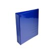 Exacompta Kreacover - Classeur à anneaux personnalisable - Dos 44 mm - A4 Maxi - bleu - 3 pochettes extérieures