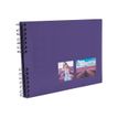 3130630150053-Exacompta Milano - Album photos 32 x 22 cm - 50 pages - violet-Angle gauche-1