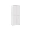 3483600706539-Armoire hautes YES ! - L80 x H187 x P42 - 2 portes - Façade et dessus blanc-Angle gauche-0