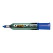 BIC ONYX 1482 - Pack de 12 marqueurs permanents - pointe ogive - bleu
