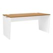 Bureau YES ! - 160 cm - Pieds panneaux fixes - Merisier
