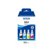 Epson EcoTank 664 - pack de 4 - noir, jaune, cyan, magenta - réservoir d'encre original