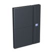 Agenda à élastique Office - 1 semaine sur 2 pages - 15 x 21 cm - gris/noir - Oxford