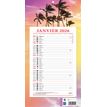 Calendrier bloc mensuel à feuillets année civile BOUCHUT "409 Exotique" 19 x 36 cm Pefc 70 %