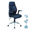 3397701921510-Fauteuil de bureau BRONTES - accoudoirs rabattables - appui-tête intégré - noir-P_79349192_1-0