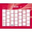 Quo Vadis - Calendrier bancaire 7 mois par face - 21 x 27 cm - rouge
