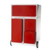 3660141926200-Caisson de bureau mobile EASYBOX - 4 tiroirs mixtes - Rouge-P_79367222_1-0