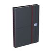 Agenda à élastique Office - 1 semaine sur 2 pages - 15 x 21 cm - gris/rouge - Oxford