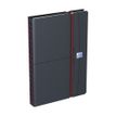 Agenda à élastique Office - 1 semaine sur 2 pages - 15 x 21 cm - gris/rouge - Oxford