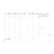 3371010335312-Agenda Toscana President avec répertoire - 1 semaine sur 2 pages - 21 x 27 cm - noir - Quo Vadis--1