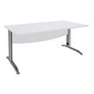 2012348122748-Bureau droit IDRA - L180 cm - Pieds alu - plateau Blanc perle-P_79376996_1-0