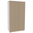 3253310134423-Armoire haute IDRA/DUAL - H180 x L80 x P47 - 2 portes - Corps blanc - Portes et dessus imit-P_79377068_1-0