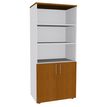 2012348123608-Bibliothèque IDRA/DUAL  avec 2 portes basses - L80 x H180 x P47 - Corps blanc - Portes et -P_79377082_1-0