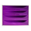 9002493423374-Exacompta Ecobox - Module de classement 4 tiroirs - gris/violet transparent-P_79394117_1-0