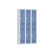 3219093120312-Vestiaire multicases - 3 colonnes - 6 portes - 180 x 90 x 50 cm - gris/bleu-P_79401183_1-0