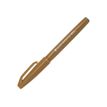 Pentel - Feutre pinceau à pointe souple - ocre