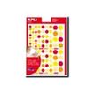 8410782135234-Apli - 6 feuilles gommettes rondes - orange/rouge-P_79405809_1-0