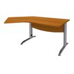 3253310150058-Bureau 135° IDRA - retour d'angle à gauche - L180 cm - Pieds aluminium - plateau imitatio-P_79408634_1-0
