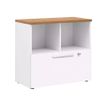 2012349337912-Rangement bas YES ! - L80 x H74 x P42 - 2 cases / 1 tiroir - Façade blanche - Dessus meris-P_79409769_1-0