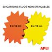 3270241004038-Apli Agipa - 50 éclatés fluo - jaune/orange - 8 x 12 cm--1