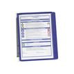 Durable Vario - Support mural métallique avec 5 pochettes A4 - bleu
