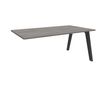 3253310162488-Bureau simple STEELY - L160 cm - Bureau suivant - Pieds carbone - plateau imitation Chêne -P_79432529_1-0