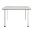 3483600857057-Table de réunion carrée ARTEFACT - 120 cm - Pieds tube - Orme-P_79433376_1-0