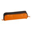 Clairefontaine - Trousse rectangulaire - cuir - bicolore orange/marron