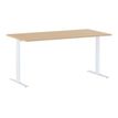Bureau YES ! - 180 cm - Pieds ajustables blancs - Chêne